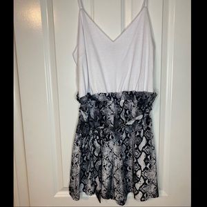 Snake Print Romper Size L